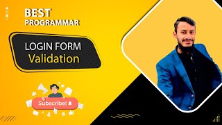 build login form validation using react and tailwind