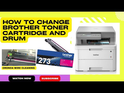 Brother toner changing and Corona wire cleaning | MFC-L3750|Cartridge TN273|L3230|L3770|L3510|drum
