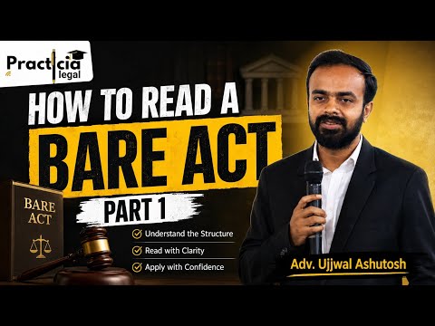 How To Read A Bare ACT- Part 1 | Judiciary | Law | Law School | Law Lecture
