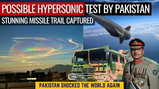 Possible Hypersonic Test By Pakistan | Stunning Missile Trail Captured | Defence Outpost
