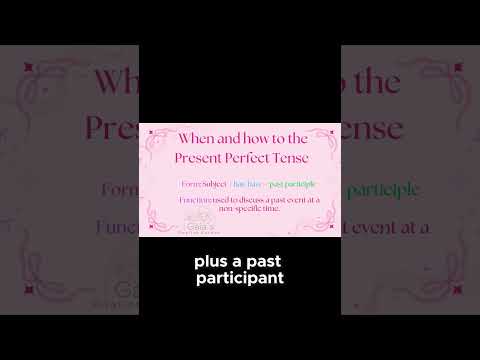 Master the Present Perfect Tense #englishgrammarlesson #dailyenglishpractice #englishtenses