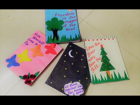 4 Diy Notebook Decor IDEAS | Copy Decoration ideas | School Supplies |Craft For Kids |Back to School