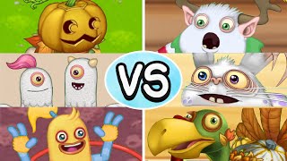 Seasonal Shanty Vs Original Sounds - All Core Seasonals (My Singing Monsters)