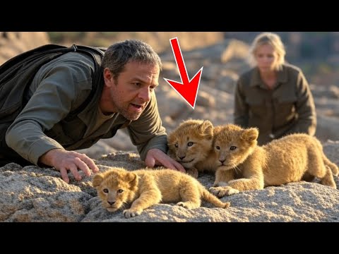 A Hunter Saved Two Abandoned Lion Cubs... But Two Years Later, Something Unbelievable Happened!