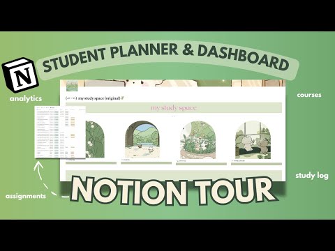 ORGANIZE school life using NOTION✨| analytics, assignments, courses, study tracker (FREE TEMPLATE!)