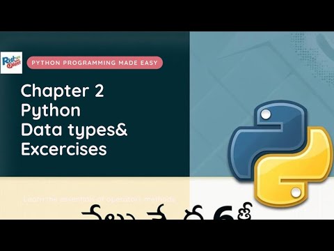 Chapter2 🔥 Python Data Types Explained in Telugu | Beginner-Friendly Full Guide 🐍📚