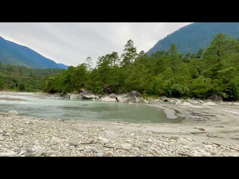 Strong Eddy Currents where Hot Springs meet the River Lohit at Walong