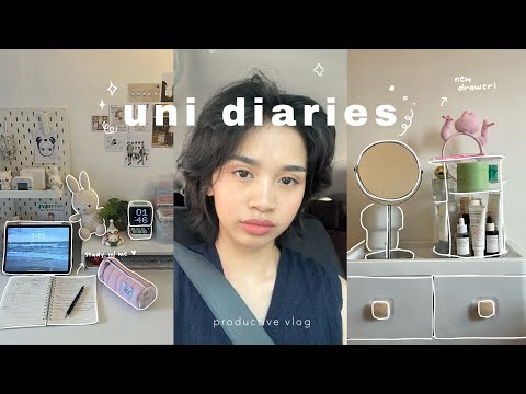 Uni Diaries 📁 Study, After School Routine, Unboxings, 3rd Yr College, ft. Nitecore