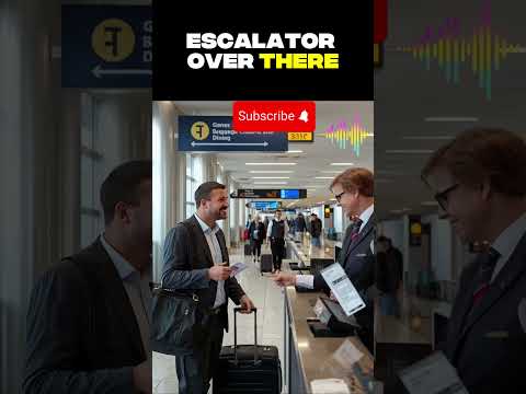 Airport Conversation in English | Asking Help at Airport in English | Speak easy English | ESL