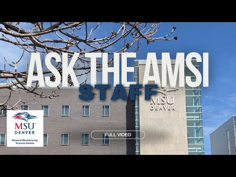 Asking the Advanced Manufacturing Staff some questions!