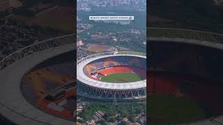 World's Largest Cricket Stadium - The Narendra Modi Stadium in Ahmedabad #ytshorts #droneview