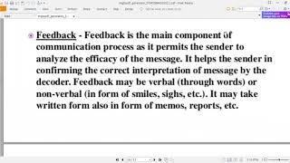 what is communication process