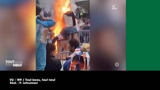 VU of 02/13/2026: The effigy of Bardella burned