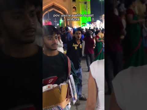 You're white turist in India#travel #trending #love #viral #funny #duet #memes #dance #freefire