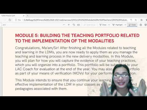 LDM2- Module 5 BUILDING THE TEACHING PORTFOLIO (Lecture Video)