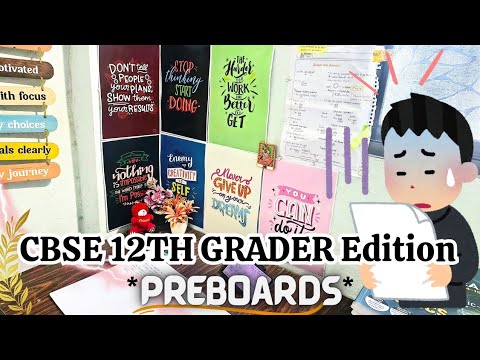 Starting Preparation for Pre board as a CBSE 12TH GRADER 🥲 *Exhausted* 🤯