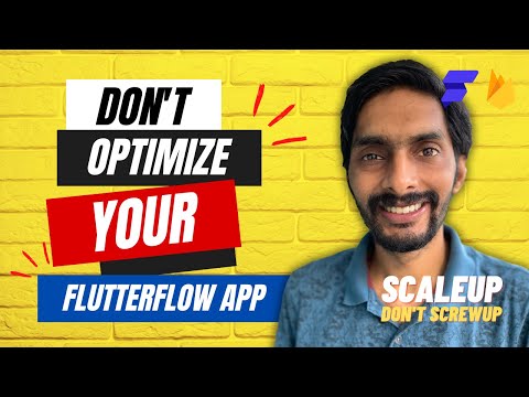Scale Up, Don't Screw Up - FlutterFlow x Firebase - The Optimization Myth - Chapter 4