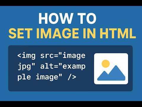 How to set Image in Html ?