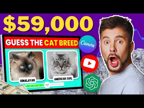How to Create Viral Faceless Videos in Bulk with Canva & ChatGPT (Fun Quiz) & Make Money on YouTube