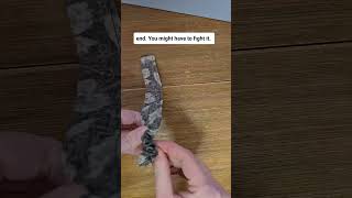 Turn a tube right side out with a paperclip! #learntosew #makeitsew #sewingtips #sewinghacks
