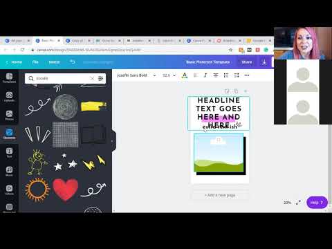 Creating a Basic Pinterest Template in Canva