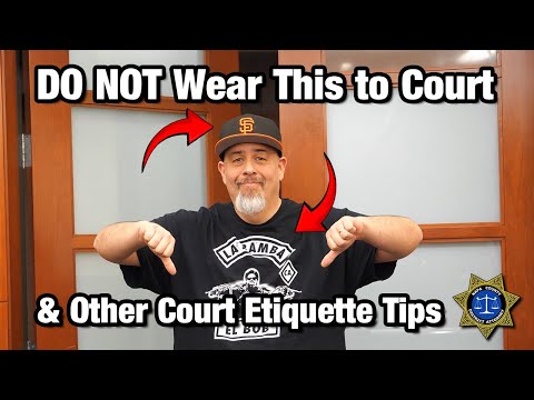 What Everyone NEEDS to Know about Criminal Court Etiquette