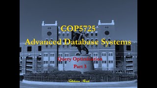 Query Optimization Part 3