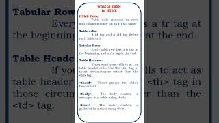 HTML Table #coding #java #jscript #ielts #class #developer#table# #exceptions #storedprocedures