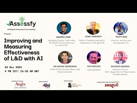 🎓 Webinar on "Improving & Measuring Effectiveness of L&D with AI"  #AI #AIinLearning