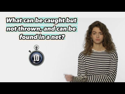 What can be caught but not thrown, and can be fo #Riddles #braintest #puzzlechallenges #triviagames