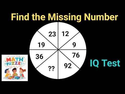 What is the missing number? I Math Puzzle IQ Test I Intelligence Test I Brain Power Test I mathgame