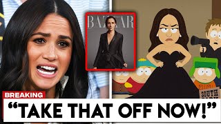 Meghan Goes CRAZY After South Park MOCKS Her Harper's Bazaar Interview