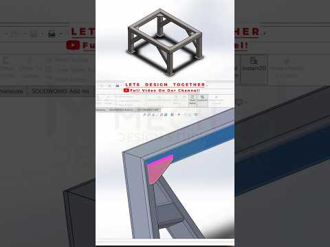 #weldments #solidworks #cad #welding #steelstructure