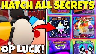 HOW TO HATCH ALL CIRCUS SECRETS IN BUBBLE GUM SIMULATOR INFINITY! | BGSI