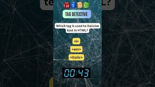 Test Your HTML Skills! Quick Quiz to Master HTML Basics | HTML Quiz Short