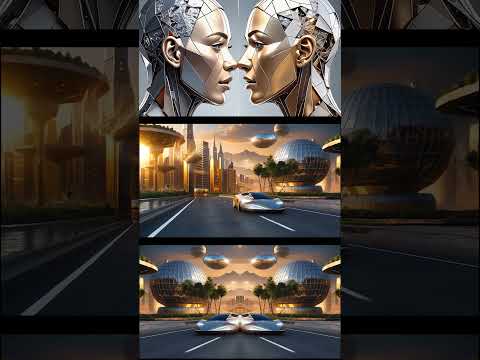 Mirror City 🌌 | Futuristic Techno Vibes #shorts