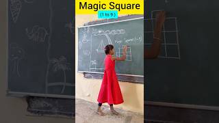 Magic Square (1 to 9 ) #education #maths #students #teacher #youtubeshorts #trending #donate