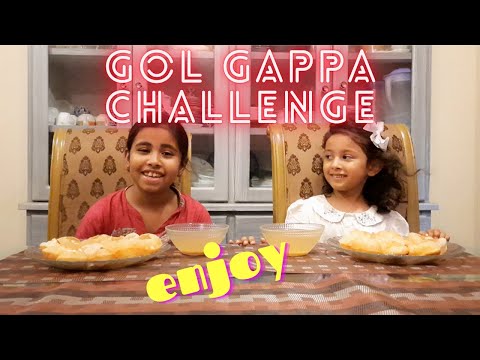 Gol Gappa/Pani Puri Challenge Watch Till The End To See All The Cuteness By Fati & Biya