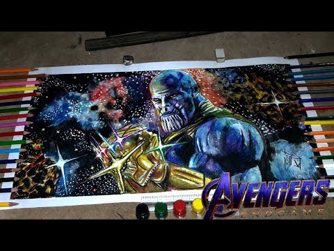 how to draw thanos drawing |##marvelart