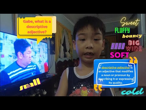 Descriptive Adjective by Ethan Gabe F Tan