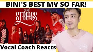 BINI | STRINGS OFFICIAL MUSIC VIDEO Vocal Coach Reaction