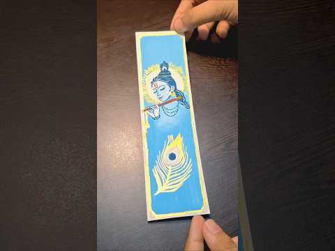 Divine Krishna Ji Bookmark ✨️📖 #shorts #art