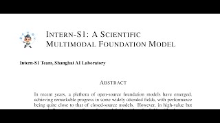 [QA]    Intern-S1: A Scientific     Multimodal Foundation Model
