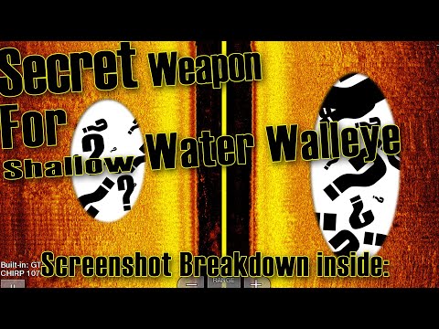 Secret Weapon for Shallow Fall Walleye??? - Screen-Shot Breakdown!!!!