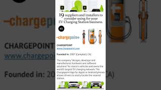 19 EV Suppliers and Installers - ChargePoint