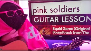 How To Play Pink Soldiers (from Squid Game) Guitar tutorial (Beginner lesson!)