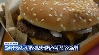 Testing rules out beef patties as source of E. coli outbreak, McDonald's says