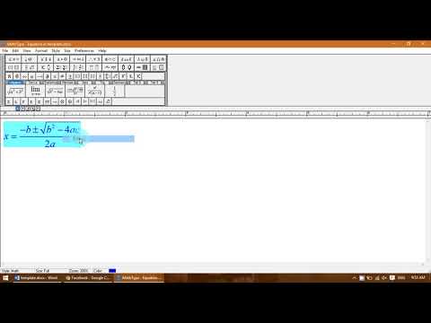 How to change color and font size in mathtype 6.9b