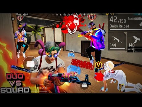 Duo Vs Squad😱 | ff mobile gameplay br rank | ff best movment speed gameplay 1 place📍 #freefire#views