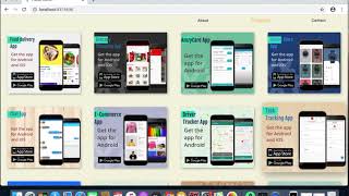 portfolio with flutter web